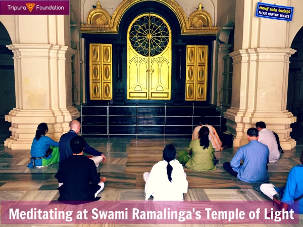 ShreemArakara Meditating at Swami Ramalinga's Temple of Light (V5)